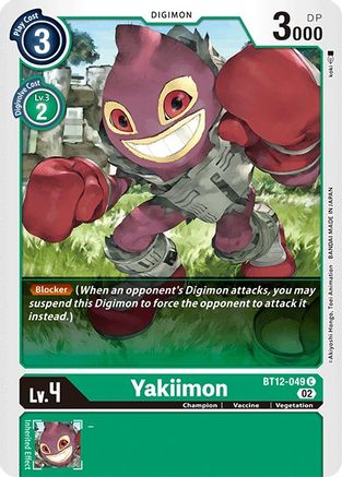 Yakiimon (BT12-049) - Across Time - Premium Digimon Single from Bandai - Just $0.25! Shop now at Game Crave Tournament Store