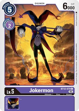 Jokermon (BT12-079) - Across Time - Premium Digimon Single from Bandai - Just $0.08! Shop now at Game Crave Tournament Store