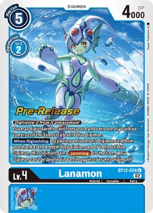 Lanamon (BT12-024) - Across Time Pre-Release Cards Foil - Premium Digimon Single from Bandai - Just $2.51! Shop now at Game Crave Tournament Store