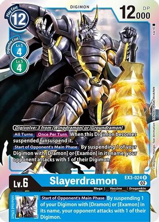 Slayerdramon (EX3-024) - Revision Pack Cards - Premium Digimon Single from Bandai - Just $0.28! Shop now at Game Crave Tournament Store