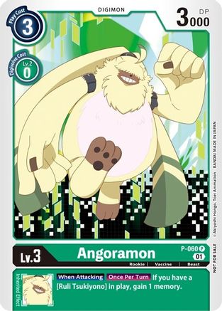 Angoramon (P-060) - Revision Pack Cards - Premium Digimon Single from Bandai - Just $0.83! Shop now at Game Crave Tournament Store