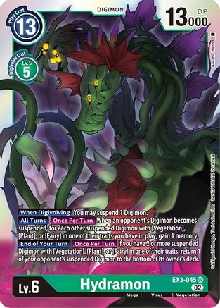 Hydramon (EX3-045) - Revision Pack Cards - Premium Digimon Single from Bandai - Just $0.11! Shop now at Game Crave Tournament Store