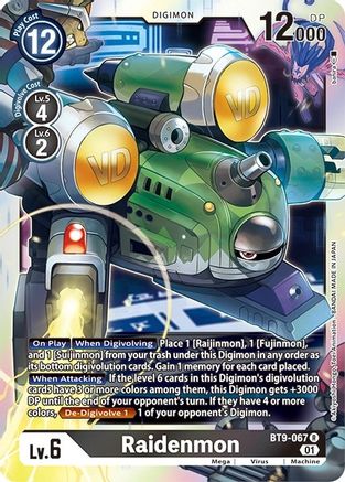 Raidenmon (BT9-067) - Revision Pack Cards - Premium Digimon Single from Bandai - Just $0.28! Shop now at Game Crave Tournament Store
