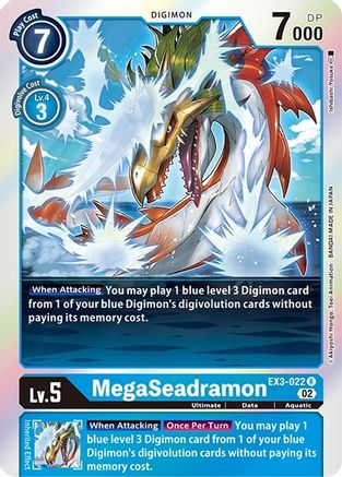 MegaSeadramon (EX3-022) - Revision Pack Cards - Premium Digimon Single from Bandai - Just $0.26! Shop now at Game Crave Tournament Store