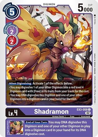Shadramon (EX3-058) - Revision Pack Cards - Premium Digimon Single from Bandai - Just $0.43! Shop now at Game Crave Tournament Store