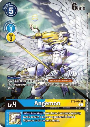 Angemon (Official Tournament Pack Vol.9) (BT8-024) - New Awakening Foil - Premium Digimon Single from Bandai - Just $0.11! Shop now at Game Crave Tournament Store