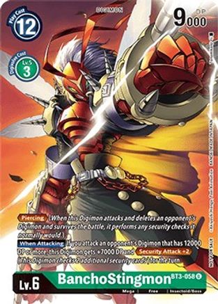 BanchoStingmon (Across Time Pre-Release) (BT3-058) - Release Special Booster - Premium Digimon Single from Bandai - Just $0.08! Shop now at Game Crave Tournament Store