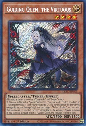 Guiding Quem, the Virtuous (CYAC-EN011) - Cyberstorm Access 1st Edition - Premium Yugioh Single from Konami - Just $1.51! Shop now at Game Crave Tournament Store