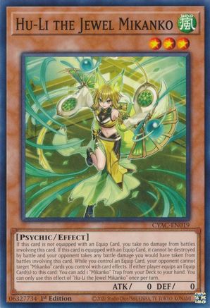 Hu-Li the Jewel Mikanko (CYAC-EN019) - Cyberstorm Access 1st Edition - Premium Yugioh Single from Konami - Just $0.25! Shop now at Game Crave Tournament Store