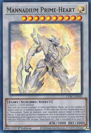 Mannadium Prime-Heart (CYAC-EN043) - Cyberstorm Access 1st Edition - Premium Yugioh Single from Konami - Just $0.19! Shop now at Game Crave Tournament Store