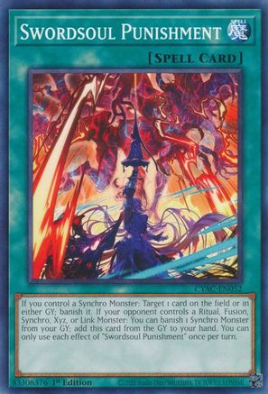 Swordsoul Punishment (CYAC-EN052) - Cyberstorm Access 1st Edition - Premium Yugioh Single from Konami - Just $0.25! Shop now at Game Crave Tournament Store