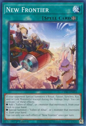 New Frontier (CYAC-EN054) - Cyberstorm Access 1st Edition - Premium Yugioh Single from Konami - Just $0.25! Shop now at Game Crave Tournament Store