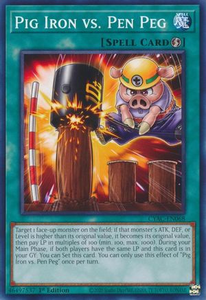 Pig Iron vs. Pen Peg (CYAC-EN068) - Cyberstorm Access 1st Edition - Premium Yugioh Single from Konami - Just $0.25! Shop now at Game Crave Tournament Store