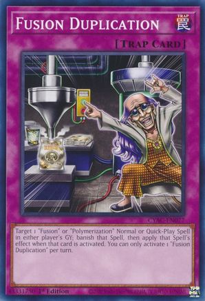 Fusion Duplication (CYAC-EN077) - Cyberstorm Access 1st Edition - Premium Yugioh Single from Konami - Just $0.25! Shop now at Game Crave Tournament Store
