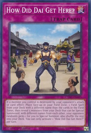 How Did Dai Get Here? (CYAC-EN085) - Cyberstorm Access 1st Edition - Premium Yugioh Single from Konami - Just $0.25! Shop now at Game Crave Tournament Store