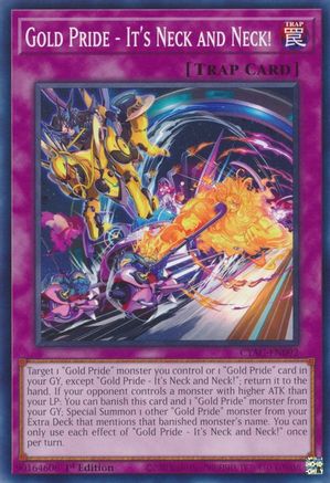 Gold Pride - It's Neck and Neck! (CYAC-EN092) - Cyberstorm Access 1st Edition - Premium Yugioh Single from Konami - Just $0.25! Shop now at Game Crave Tournament Store