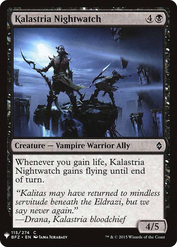 Kalastria Nightwatch (MB1-696) - Mystery Booster - Premium MTG Single from Wizards of the Coast - Just $0.08! Shop now at Game Crave Tournament Store