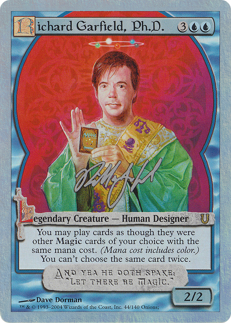 Richard Garfield, Ph.D. (UNH-44★) - Unhinged Foil - Premium MTG Single from Wizards of the Coast - Just $72! Shop now at Game Crave Tournament Store