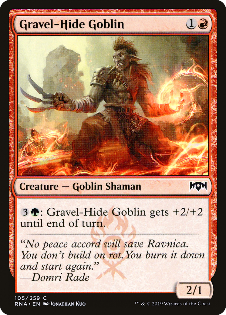 Gravel-Hide Goblin (RNA-105) - Ravnica Allegiance Foil - Premium MTG Single from Wizards of the Coast - Just $0.08! Shop now at Game Crave Tournament Store