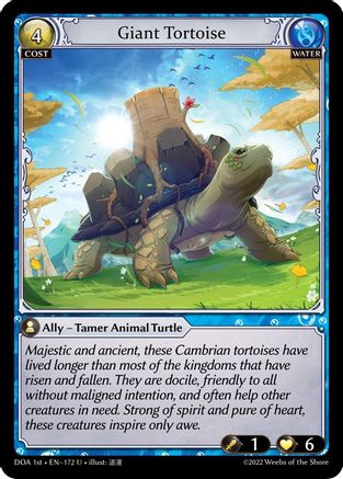 Giant Tortoise (DAWN OF ASHES 1ST EDITION) Foil - Premium Grand Archive Single from Weebs of the Shore - Just $0.24! Shop now at Game Crave Tournament Store