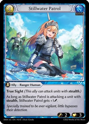 Stillwater Patrol (DAWN OF ASHES 1ST EDITION) Foil - Premium Grand Archive Single from Weebs of the Shore - Just $0.08! Shop now at Game Crave Tournament Store