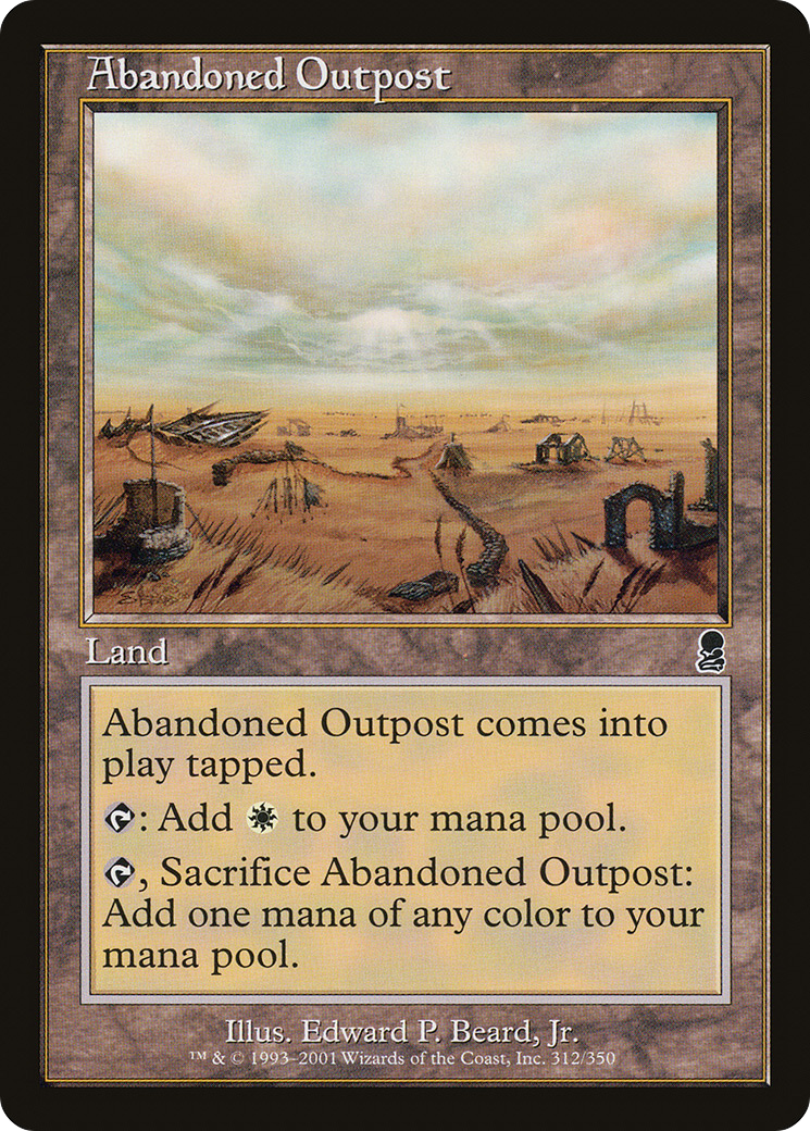 Abandoned Outpost (ODY-312) - Odyssey - Premium MTG Single from Wizards of the Coast - Just $0.08! Shop now at Game Crave Tournament Store