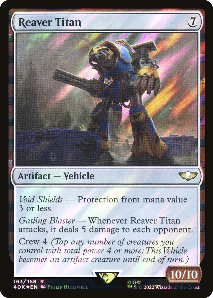 Reaver Titan (40K-163★) - Warhammer 40,000 Commander Foil - Premium MTG Single from Wizards of the Coast - Just $13.02! Shop now at Game Crave Tournament Store