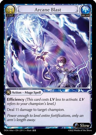 Arcane Blast (DAWN OF ASHES ALTER EDITION) - Premium Grand Archive Single from Dawn of Ashes Alter Edition - Just $0.25! Shop now at Game Crave Tournament Store