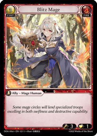 Blitz Mage (DAWN OF ASHES ALTER EDITION) - Premium Grand Archive Single from Dawn of Ashes Alter Edition - Just $0.25! Shop now at Game Crave Tournament Store