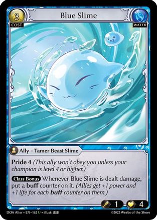 Blue Slime (DAWN OF ASHES ALTER EDITION) - Premium Grand Archive Single from Dawn of Ashes Alter Edition - Just $0.25! Shop now at Game Crave Tournament Store