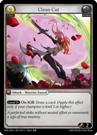 Clean Cut (DAWN OF ASHES ALTER EDITION) - Premium Grand Archive Single from Dawn of Ashes Alter Edition - Just $0.25! Shop now at Game Crave Tournament Store