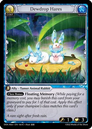 Dewdrop Hares (DAWN OF ASHES ALTER EDITION) - Premium Grand Archive Single from Dawn of Ashes Alter Edition - Just $0.25! Shop now at Game Crave Tournament Store