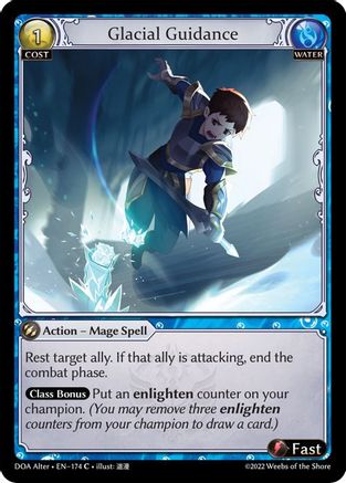 Glacial Guidance (DAWN OF ASHES ALTER EDITION) - Premium Grand Archive Single from Dawn of Ashes Alter Edition - Just $0.25! Shop now at Game Crave Tournament Store
