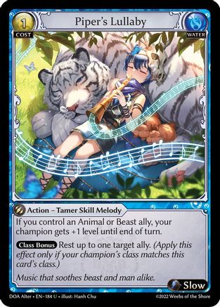 Piper's Lullaby (DAWN OF ASHES ALTER EDITION) - Premium Grand Archive Single from Dawn of Ashes Alter Edition - Just $0.25! Shop now at Game Crave Tournament Store
