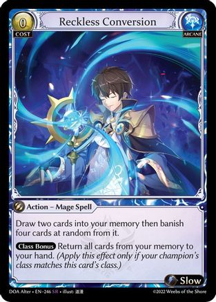 Reckless Conversion (DAWN OF ASHES ALTER EDITION) - Premium Grand Archive Single from Dawn of Ashes Alter Edition - Just $0.28! Shop now at Game Crave Tournament Store