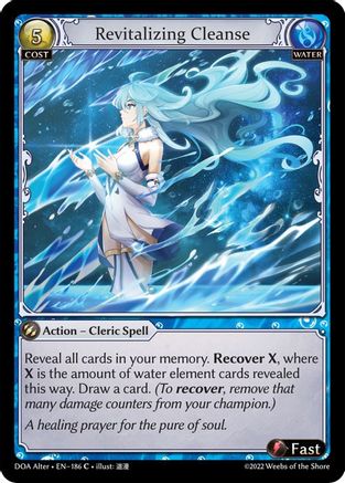 Revitalizing Cleanse (DAWN OF ASHES ALTER EDITION) - Premium Grand Archive Single from Dawn of Ashes Alter Edition - Just $0.25! Shop now at Game Crave Tournament Store