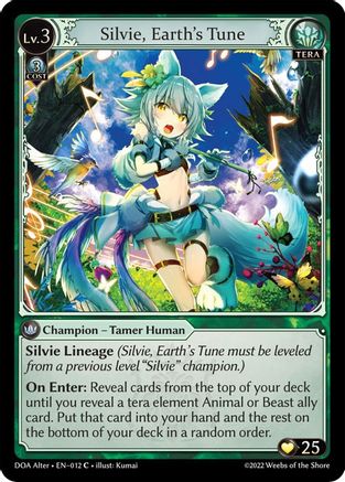 Silvie, Earth's Tune (DAWN OF ASHES ALTER EDITION) - Premium Grand Archive Single from Dawn of Ashes Alter Edition - Just $0.25! Shop now at Game Crave Tournament Store