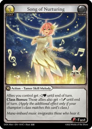 Song of Nurturing (DAWN OF ASHES ALTER EDITION) - Premium Grand Archive Single from Dawn of Ashes Alter Edition - Just $0.25! Shop now at Game Crave Tournament Store