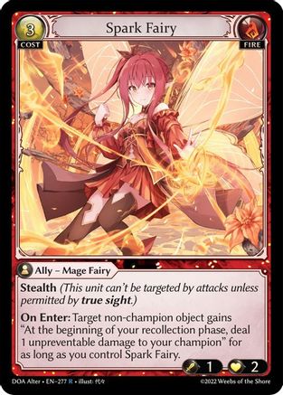 Spark Fairy (DAWN OF ASHES ALTER EDITION) Foil - Premium Grand Archive Single from Dawn of Ashes Alter Edition - Just $4.18! Shop now at Game Crave Tournament Store