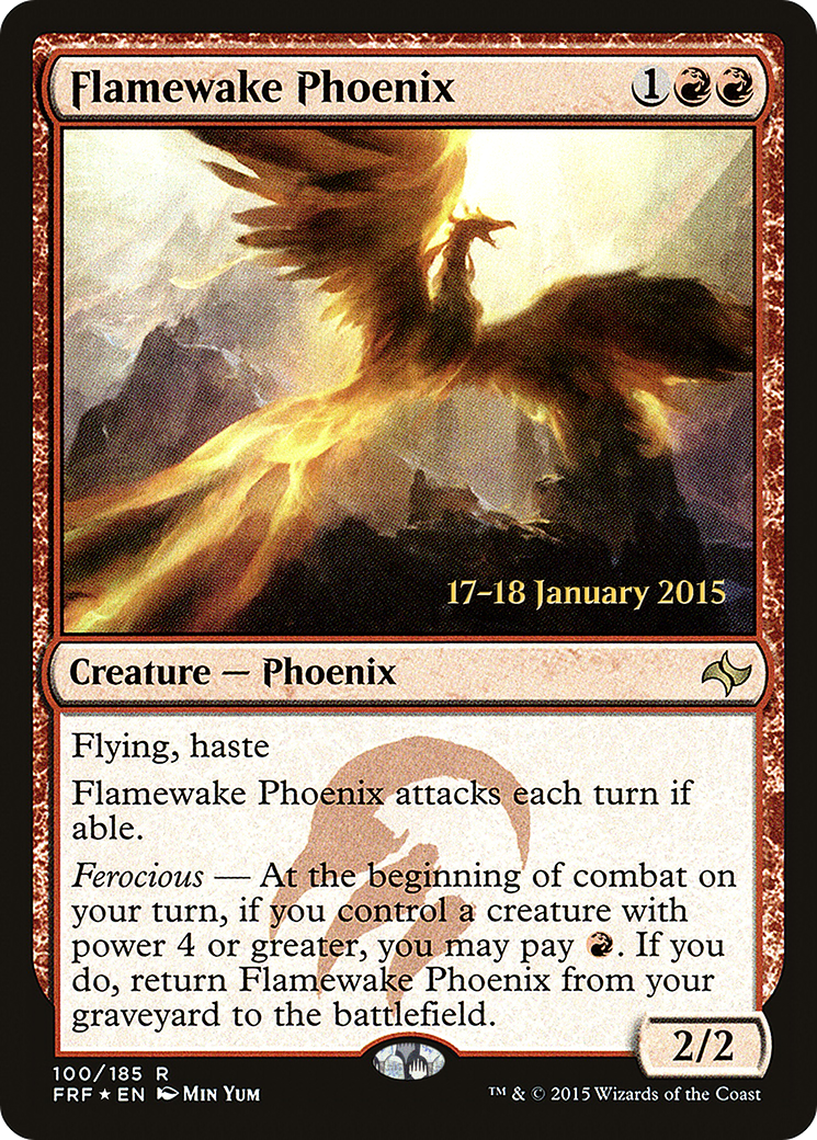 Flamewake Phoenix (PFRF-100S) - Fate Reforged Promos Foil - Premium MTG Single from Wizards of the Coast - Just $0.24! Shop now at Game Crave Tournament Store