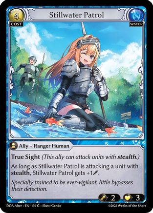 Stillwater Patrol (DAWN OF ASHES ALTER EDITION) - Premium Grand Archive Single from Dawn of Ashes Alter Edition - Just $0.25! Shop now at Game Crave Tournament Store