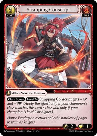 Strapping Conscript (DAWN OF ASHES ALTER EDITION) - Premium Grand Archive Single from Dawn of Ashes Alter Edition - Just $0.25! Shop now at Game Crave Tournament Store