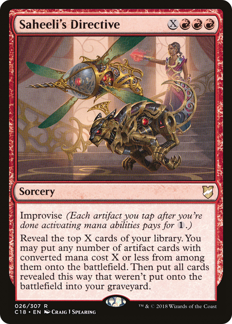 Saheeli's Directive (C18-026) - Commander 2018 - Premium MTG Single from Wizards of the Coast - Just $0.68! Shop now at Game Crave Tournament Store