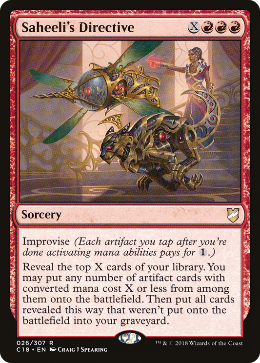 Saheeli's Directive (C18-026) - Commander 2018 - Premium MTG Single from Wizards of the Coast - Just $0.68! Shop now at Game Crave Tournament Store