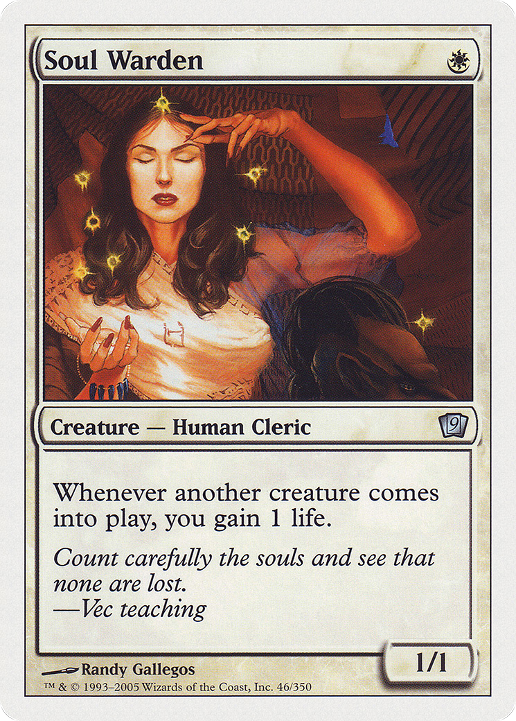 Soul Warden (9ED-046) - Ninth Edition - Premium MTG Single from Wizards of the Coast - Just $0.62! Shop now at Game Crave Tournament Store