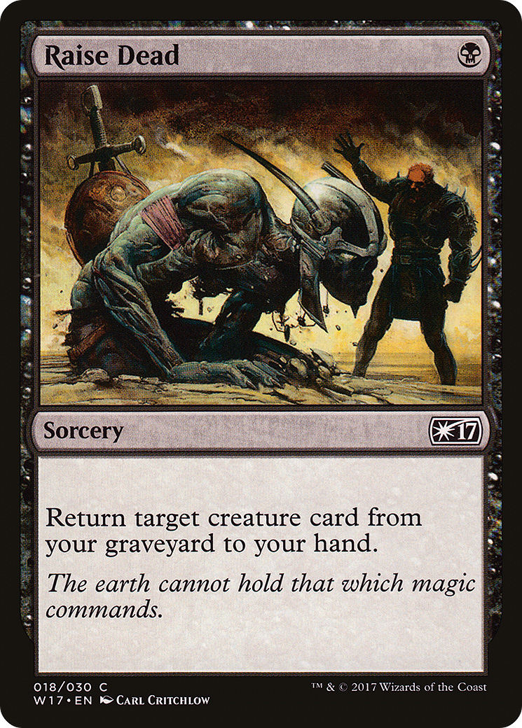 Raise Dead (W17-018) - Welcome Deck 2017 - Premium MTG Single from Wizards of the Coast - Just $0.08! Shop now at Game Crave Tournament Store
