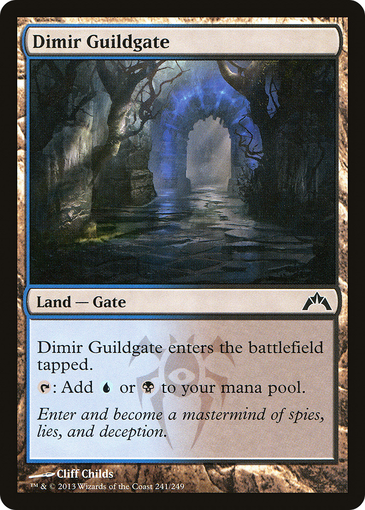 Dimir Guildgate (GTC-241) - Gatecrash - Premium MTG Single from Wizards of the Coast - Just $0.08! Shop now at Game Crave Tournament Store