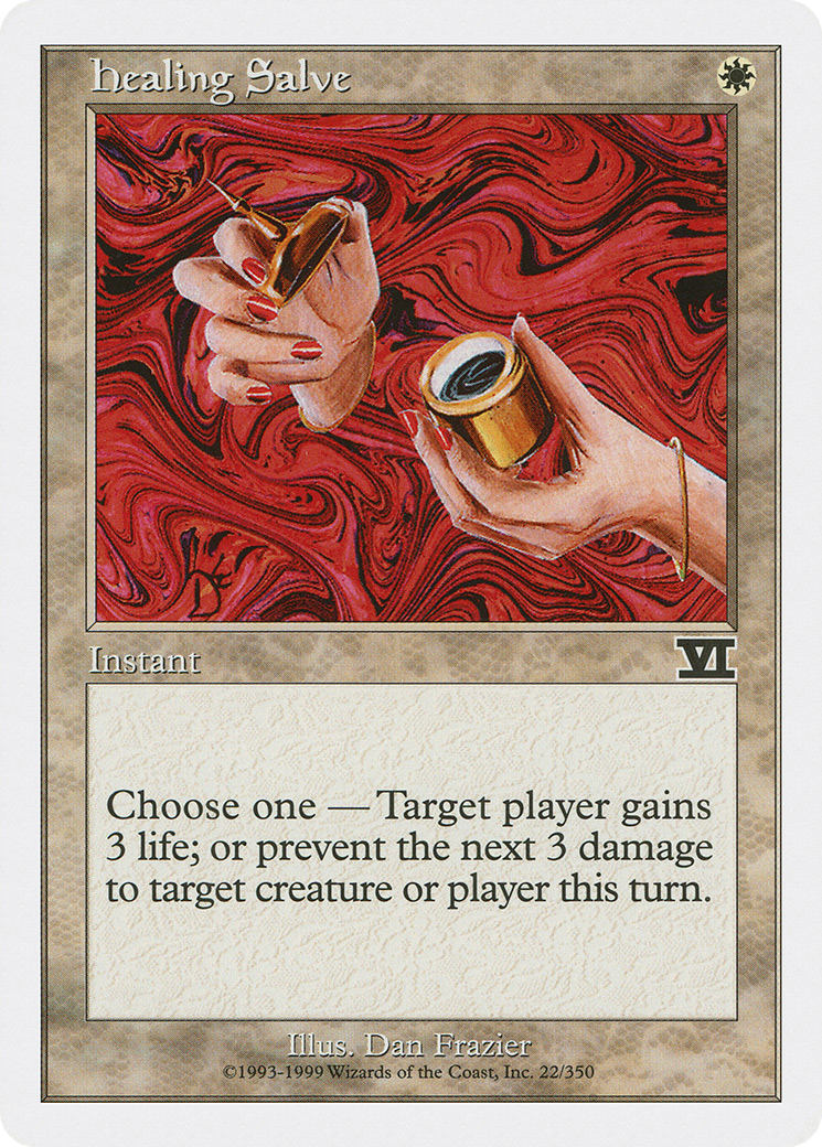 Healing Salve (6ED-022) - Classic Sixth Edition - Premium MTG Single from Wizards of the Coast - Just $0.08! Shop now at Game Crave Tournament Store