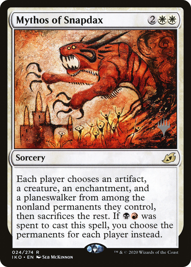 Mythos of Snapdax (PIKO-24P) - Ikoria: Lair of Behemoths Promos - Premium MTG Single from Wizards of the Coast - Just $0.19! Shop now at Game Crave Tournament Store
