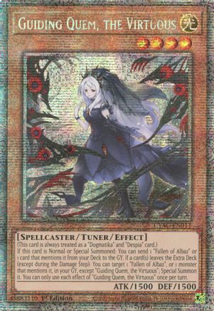 Guiding Quem, the Virtuous (Starlight Rare) (CYAC-EN011) - Cyberstorm Access 1st Edition - Premium Yugioh Single from Konami - Just $71.12! Shop now at Game Crave Tournament Store